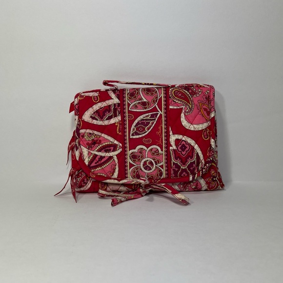 Vera Bradley Handbags - Vera Bradley Mini Tri-Fold Bag Organizer w/ Tie Closure - Rosy Posies (retired)